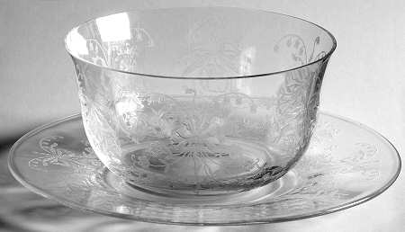 Orchid Finger Bowl W/Underplate/Bread & Butter Plate