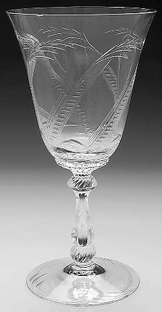 Palmetto (Stem #3408) Water Goblet