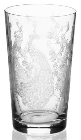 Peacock Clear Flat Juice Glass
