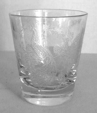 Peacock Clear Shot Glass