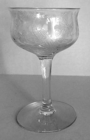 Peacock Clear Cordial Glass