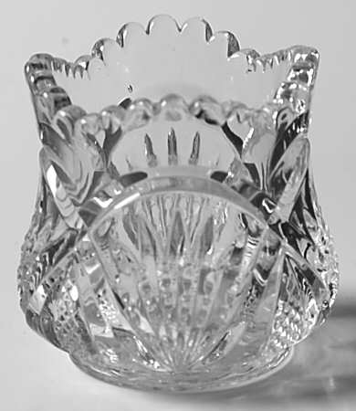 Pineapple and Fan Clear Toothpick Holder