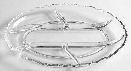 Plantation Pressed 13" Oval 5 Part Relish