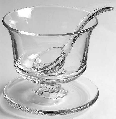 Plantation Pressed Mayonnaise Bowl & Ladle Set