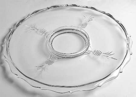 Plantation Pressed Large Torte Plate