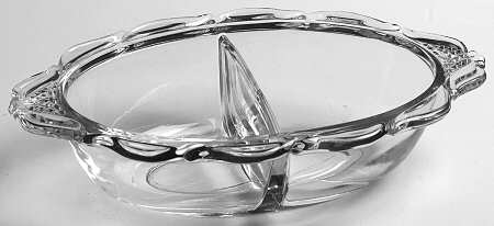 Plantation Pressed Divided Dressing Bowl