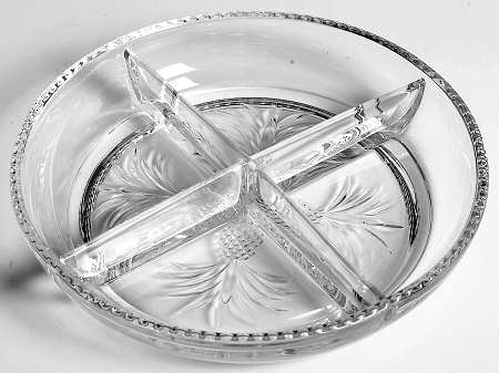 Plantation Pressed 8" Round 4 Part Relish