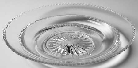Plain Band Clear Dinner Plate