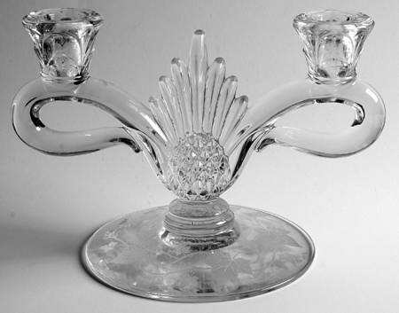 Plantation Ivy Double Light Candlestick