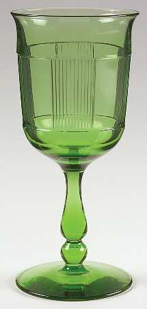 Pleat and Panel Moongleam Green by Heisey