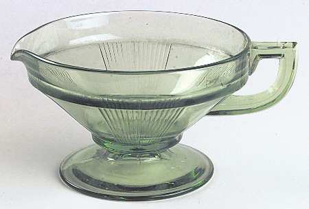 Pleat and Panel Moongleam Green Creamer