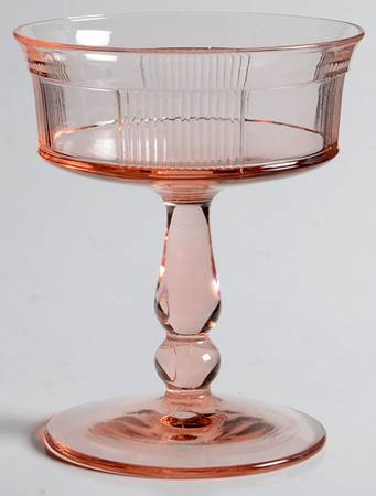 Pleat and Panel Flamingo Pink Champagne/Tall Sherbet