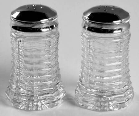 Prison Stripes Shaker Set w/Metal Lids