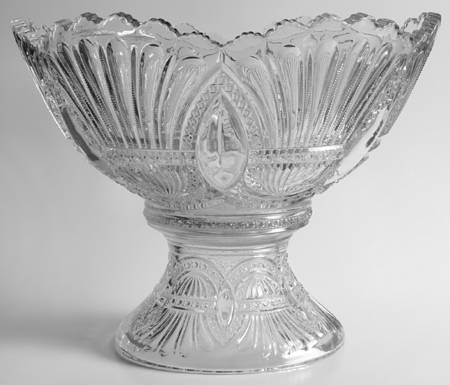 Prince of Wales, Plumes Punch Bowl with Stand