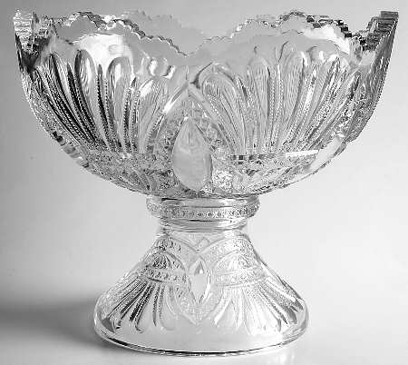 Prince of Wales, Plumes Punch Bowl with Stand