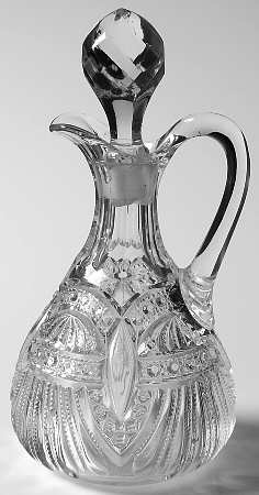 Prince of Wales, Plumes Oil Cruet & Stopper