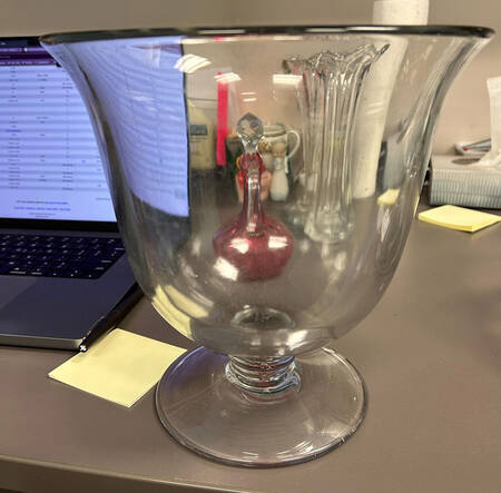 Revere Clear (Non Optic) 9" Small Footed Punch Bowl