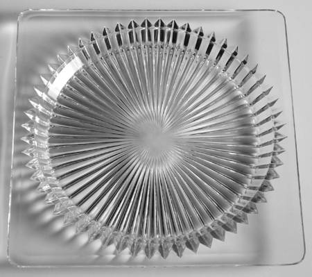 Ridgeleigh (Heavy Pressed Patt) Square Bread & Butter Plate