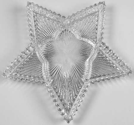 Ridgeleigh (Heavy Pressed Patt) 8" Star Shape 5 Part Relish