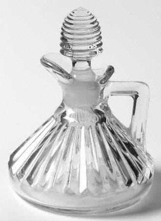 Ridgeleigh (Heavy Pressed Patt) Cruet & Stopper