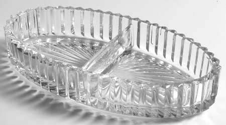 Ridgeleigh (Heavy Pressed Patt) 7" Oval 2 Part Relish