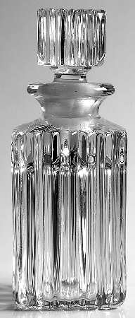 Ridgeleigh (Heavy Pressed Patt) Square Perfume Bottle & Stopper