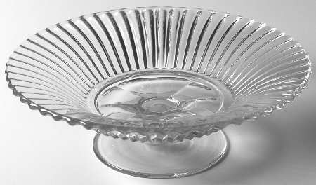 Ridgeleigh (Heavy Pressed Patt) Compote (Height X Width)