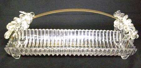 Ridgeleigh (Heavy Pressed Patt) 12" Rectangular Celery W/Detachable Handle
