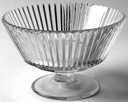 Ridgeleigh (Heavy Pressed Patt) 6" Footed Tall Comport