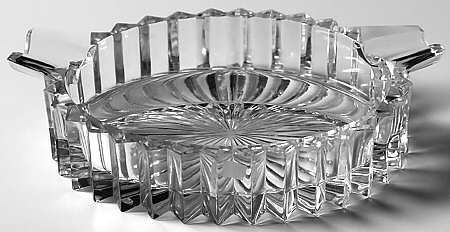 Ridgeleigh (Heavy Pressed Patt) 2 Part Oval Ashtray