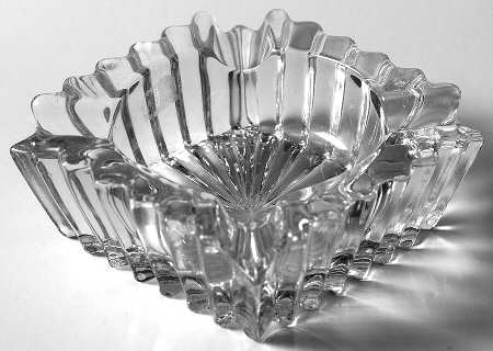 Ridgeleigh (Heavy Pressed Patt) 4" Square Ashtray