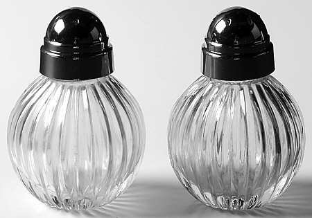 Ridgeleigh (Heavy Pressed Patt) Shaker Set w/Metal Lids