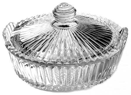 Ridgeleigh (Heavy Pressed Patt) Lemon Dish & Lid