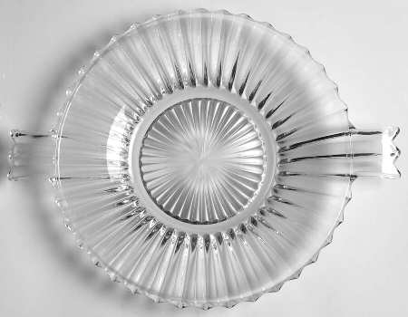 Ridgeleigh (Heavy Pressed Patt) Handled Cheese Plate