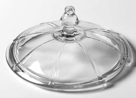 Rib and Panel Clear (Stem 411) Lid for Lemon Dish