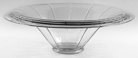 Rib and Panel Clear (Stem 411) Punch Bowl