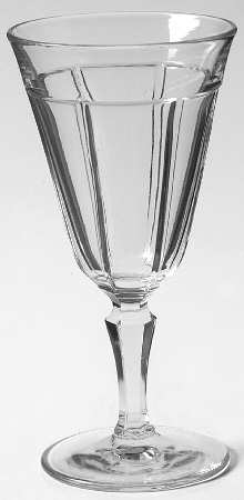 Rib and Panel Clear (Stem 411) Wine Glass