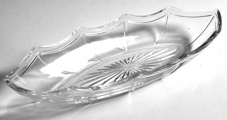Rib and Panel Clear (Stem 411) 12" Oblong Celery