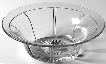 Rib and Panel Clear (Stem 411) 7"  Nappy