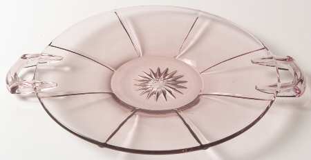 Rib and Panel Hawthorne Handled Cheese Plate