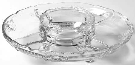 Rococo Clear 10" Round 5 Part Relish