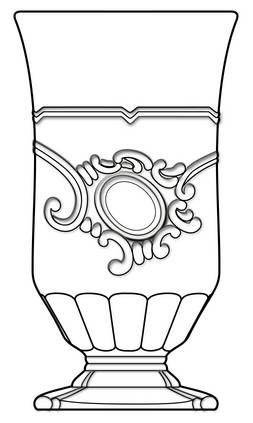 Rococo Clear 12 Oz Footed Tumbler