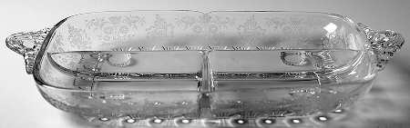 Rosalie (Stem 3408) 12" Rectangular 3 Part Relish