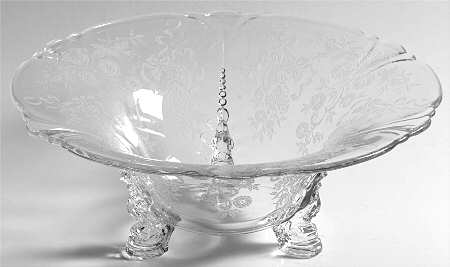 Rosalie (Stem 3408) 11" 3-Toed Footed Bowl