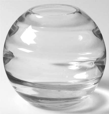 Saturn Clear 3" Rose Bowl