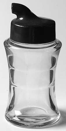 Saturn Clear Sugar Pourer & Metal Lid
