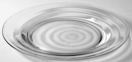 Saturn Clear Luncheon Plate