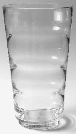 Saturn Clear 10" Flower Vase