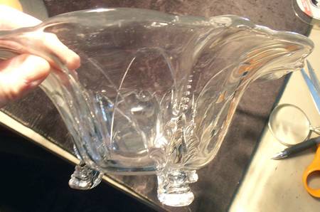 Sheffield (Stem 3408) 11" 3 Toed Dolphin Floral Bowl