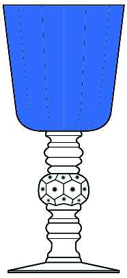 Spanish Cobalt Blue (Clear Stem)